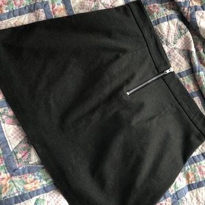 Forest green mini skirt